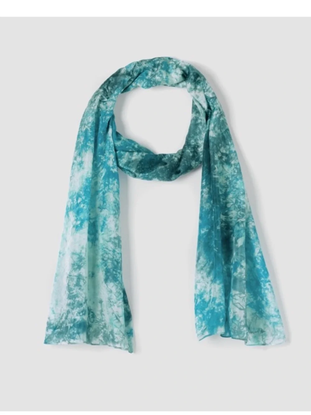 NWT Eileen Fisher Hand-Dyed Silk Scarf